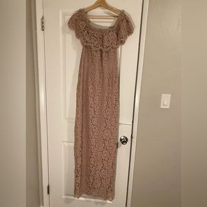 Moments Maxi Body Fitting Dress with Spilt